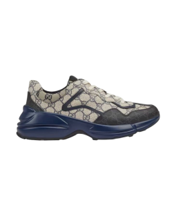 Gucci Rhyton gg print Lather and canva trainers