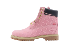 Timberland x Supreme Diamond Plate 6 Inch Premium Bota impermeável 'Rosa - 23FW'