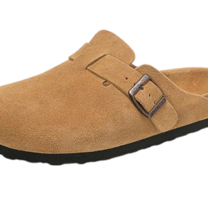 Birkenstock bege Boston Suede Clogs