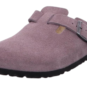 Birkenstock Purple Boston Suede Clogs
