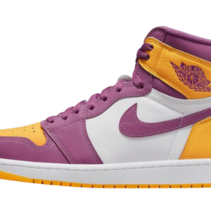 Air Jordan 1 Retro High OG "Irmandade" amarelo e roxo
