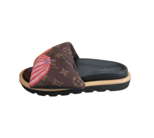 Louis Vuitton x Yayoi Kusama Leather flip flops