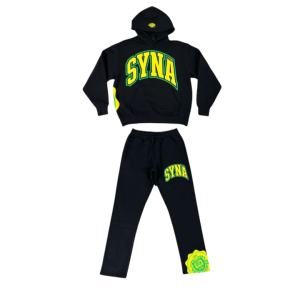 Syna World College Logo Tracksuit - Black / Yellow
