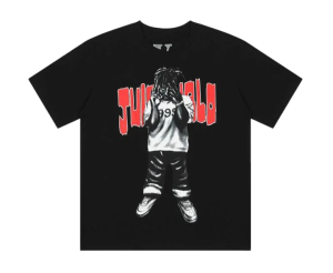 Camiseta Juice Wrld x Vlone MOTY Homem do Ano Preta