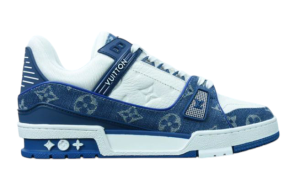 Louis Vuitton LV Trainer Monogram Denim White Blue