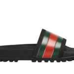 Gucci Sandálias Slide com Detalhe de Borracha Preta