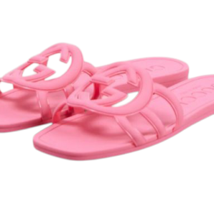 Women's Interlocking G slide sandal Rosa