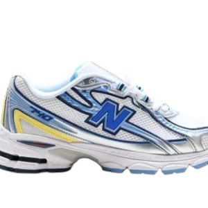 New Balance 740 branco Neon azul