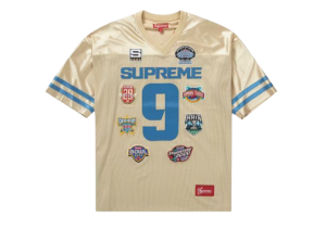Camiseta Supreme Championships Football Jersey (FW23) Red Size Largo estampado Logo
