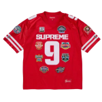 Supreme conjunto Championships Football Jersey (FW23) Red Size Large Embroidered Logo