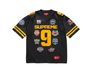 Camiseta Supreme Championships Embroidered Football Jersey "Black"