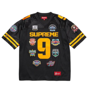 Camiseta Supreme Championships Embroidered Football Jersey "Black"