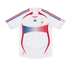 Camisa França Away 2006 Vintage cores representativas da frança