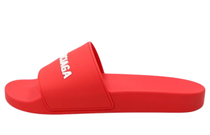 Chinelos Balenciaga Pool Slide em Bege Vermelho