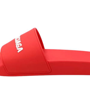 Chinelos Balenciaga Pool Slide em Bege Vermelho