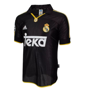 Camiseta do Real Madrid vintage de 1999 a 2001 a Teka preto