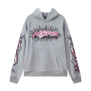 CASACO HELLSTAR 'FUTURE FLAME HOODIE CINZA'