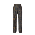 Calça Jeans Bordada Louis Vuitton