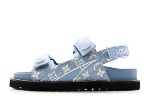 Sandália Louis Vuitton LV Paseo Line Monogram Denim