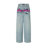 Louis Vuitton Calças jeans largas 'Louis' Cololorido