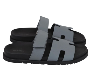 Sandália Hermès Antarctic Cyprus Cinza