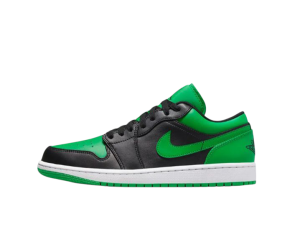 Tênis Nike Air Jordan 1 Low 'Lucky Green' Preto