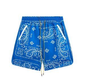 Rhude Bandana Track Short 'Azul/Creme'