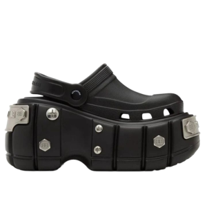 Balenciaga HardCrocs™ Mule em borracha preta