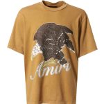 camiseta Amiri de algodão com estampa de águia