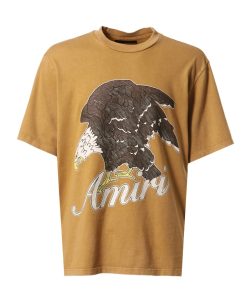 camiseta Amiri de algodão com estampa de águia