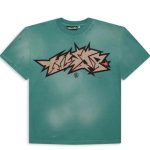 ESTRELA DO INFERNO Camiseta Hellstar Cracked Logo Verde