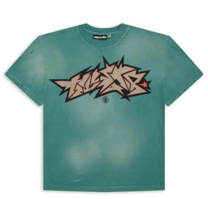 ESTRELA DO INFERNO  Camiseta Hellstar Cracked Logo Verde
