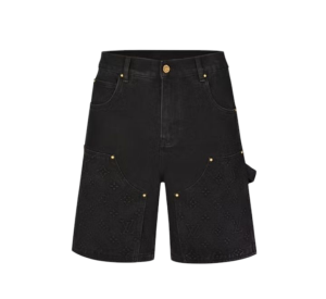 Louis Vuitton × Virgil Abloh  Shorts jeans preto Louis Vuitton