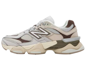 Tênis New Balance 9060 - Masculino e Feminino - Branco Marrom