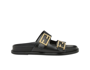 Slide Fendi Feel com logo na fivela