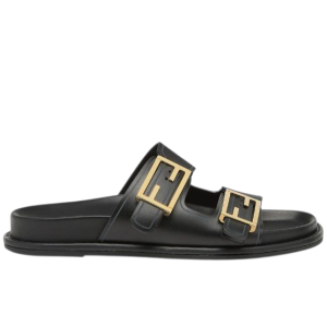Slide Fendi Feel com logo na fivela