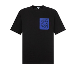 Loewe camiseta Anagrama com bolso Azul