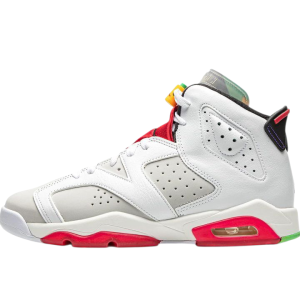 Air Jordan 6 Retro Hare Neutral Grey White True Red Black