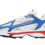 Tênis LACOSTE L003 2K24 TEXTILE Branco/Vermelho/Azul Novo