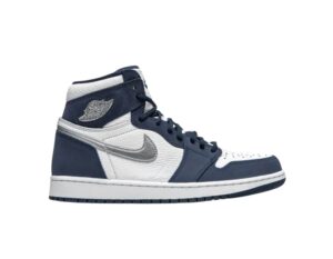 Air Jordan 1 Retro High CO.JP 'Midnight Navy' 2020 descrição ponto a ponto