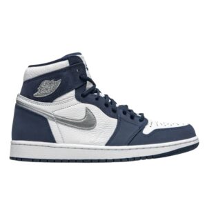 Air Jordan 1 Retro High CO.JP 'Midnight Navy' 2020 descrição ponto a ponto