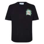 CASABLANCA Preta Camiseta com estampa de logo