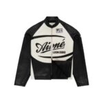 Jaqueta Café Racer de couro Aime Leon Dore