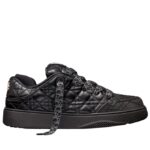Dior B9S Skater ERL Couro de bezerro Cannage acolchoado preto