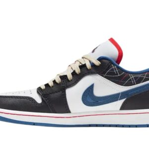 Jordan Tênis Air Jordan 1 Low SE "Industrial Blue Sashiko"