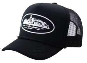 Corteiz Alcatraz Trucker Hat Black