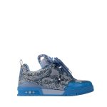 Tênis de skate Louis Vuitton Monograma Swarovski Azul