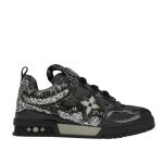 Tênis de skate Louis Vuitton Monograma Swarovski preto