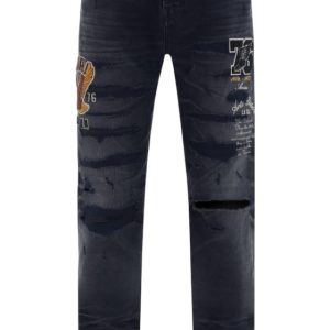 AMIRI calça jeans estilo universitário de perna reta
