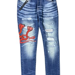 AMIRI Men's Blue Poison Archival Jeans